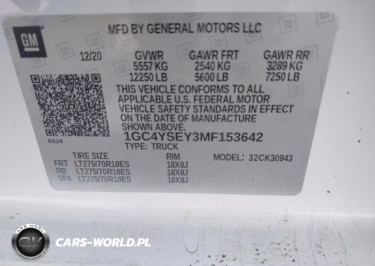 2021 Chevrolet Silverado 3500Hd 4Wd Long Bed Wt VIN:1GC4YSEY3MF153642 - 8