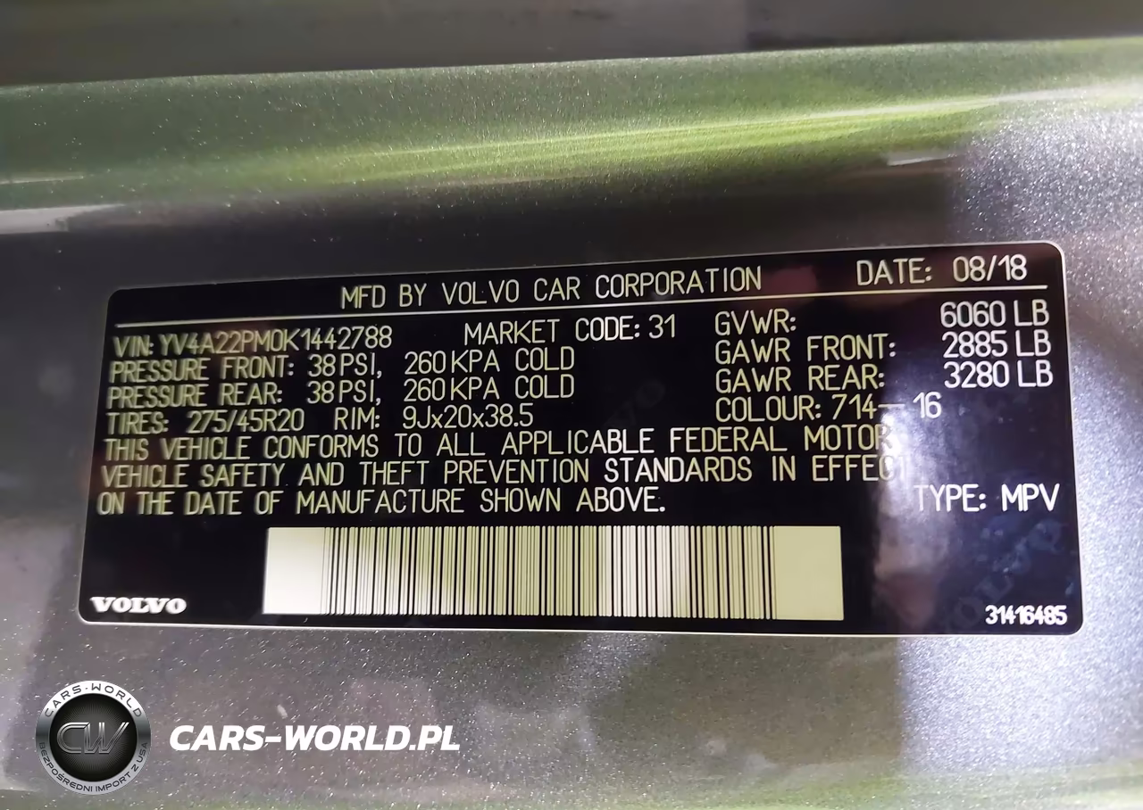 2019 Volvo Xc90 T6 R-Design VIN:YV4A22PM0K1442788 - 9