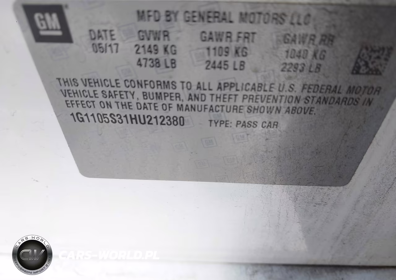 2017 Chevrolet Impala 1Lt VIN:1G1105S31HU212380 - 9