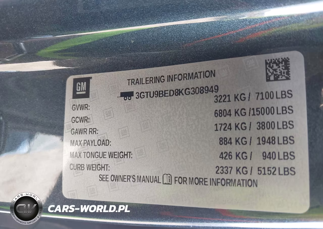2019 GMC Sierra 1500 Sle VIN:3GTU9BED8KG308949 - 9