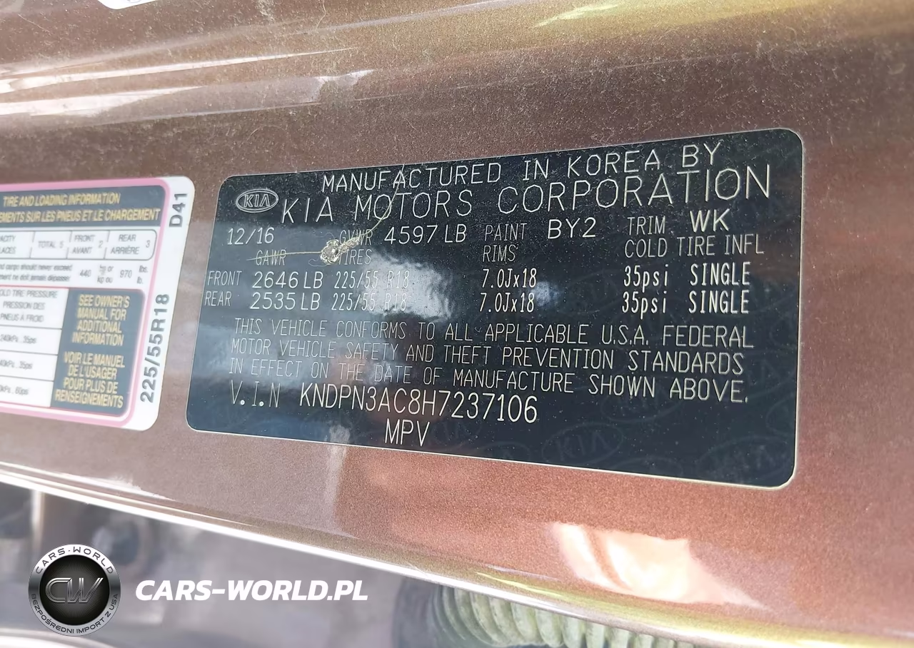 2017 Kia Sportage Ex VIN:KNDPN3AC8H7237106 - 9