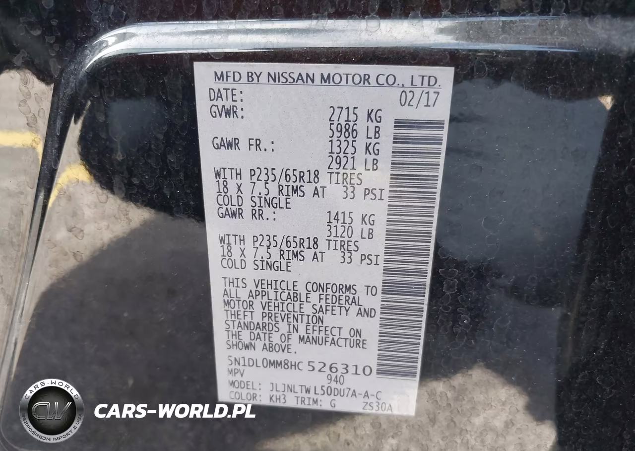 2017 Infiniti Qx60 VIN:5N1DL0MM8HC526310 - 9