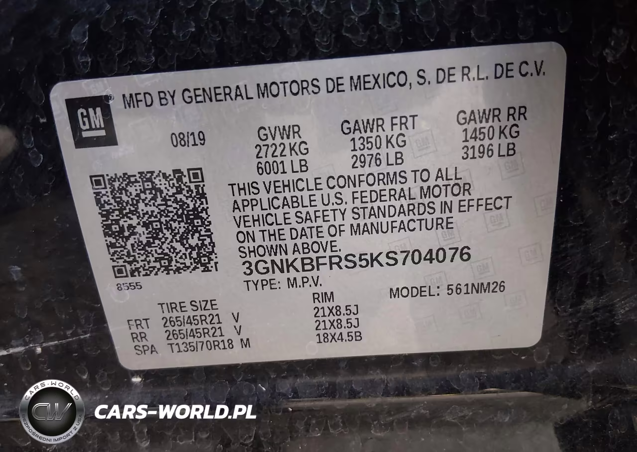 2019 Chevrolet Blazer Premier VIN:3GNKBFRS5KS704076 - 9