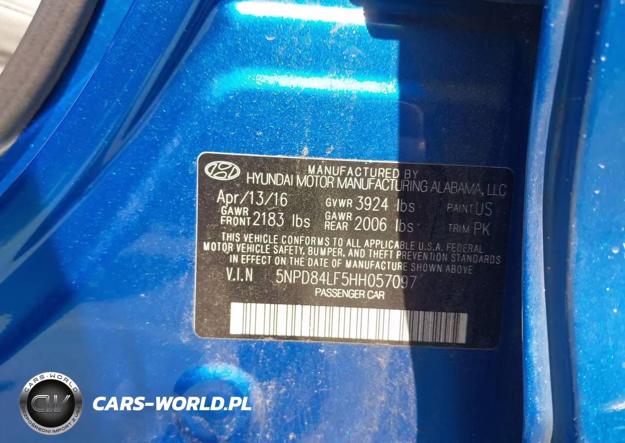 2017 Hyundai Elantra Se VIN:5NPD84LF5HH057097 - 9