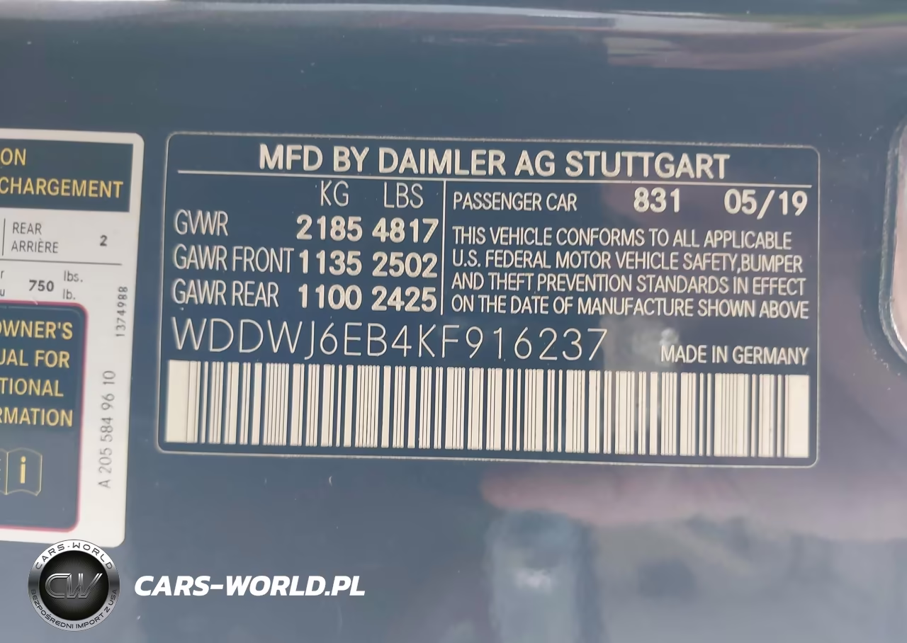 2019 Mercedes-Benz Amg C 43 4Matic VIN:WDDWJ6EB4KF916237 - 9