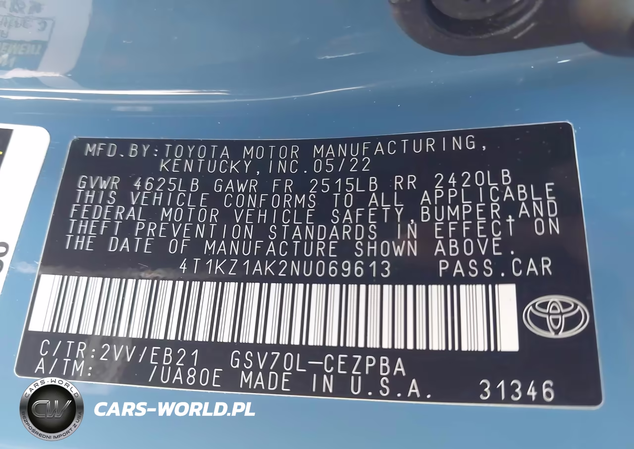 2022 Toyota Camry Trd VIN:4T1KZ1AK2NU069613 - 9