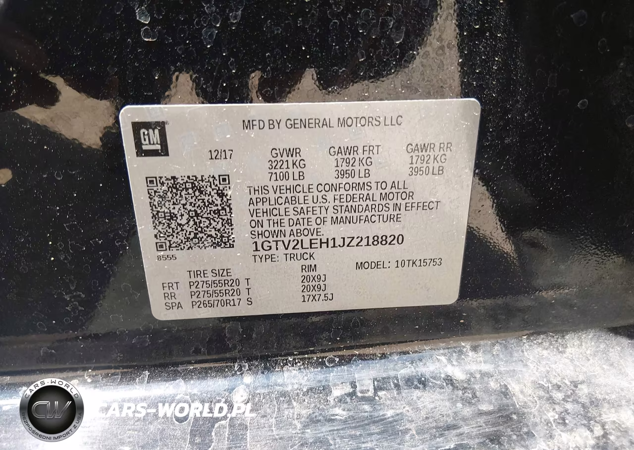 2018 GMC Sierra 1500 VIN:1GTV2LEH1JZ218820 - 9