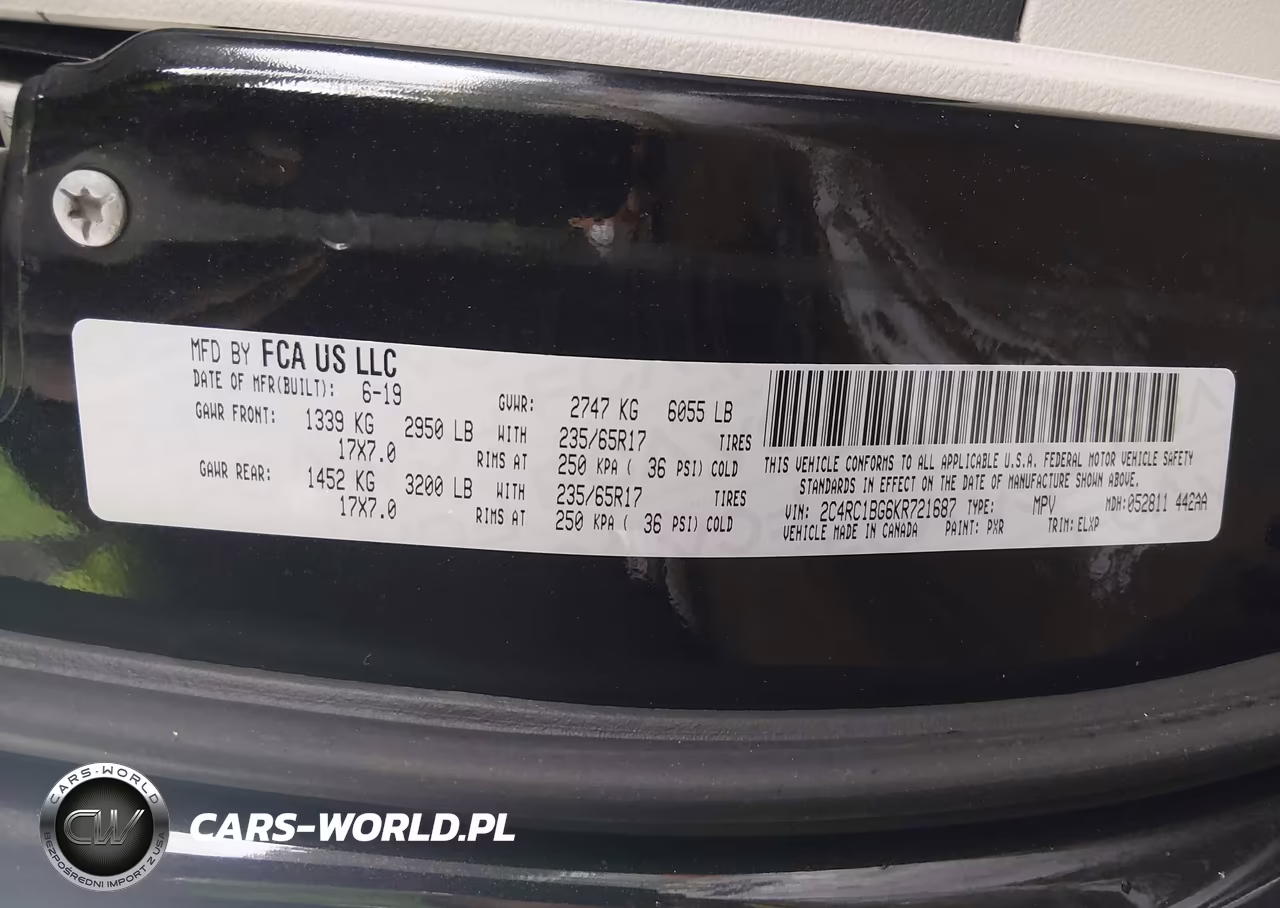 2019 Chrysler Pacifica Touring L VIN:2C4RC1BG6KR721687 - 9