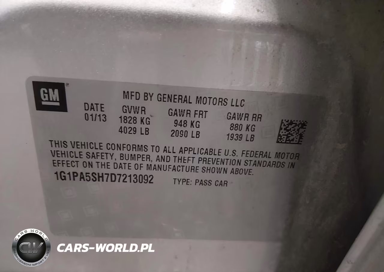 2013 Chevrolet Cruze Ls Auto VIN:1G1PA5SH7D7213092 - 9