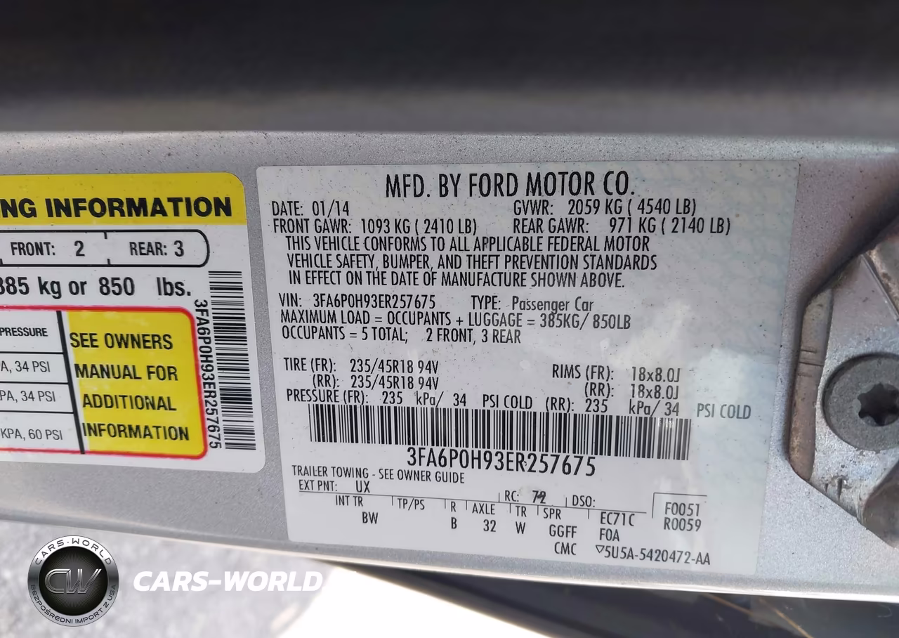 2014 Ford Fusion Se VIN:3FA6P0H93ER257675 - 9