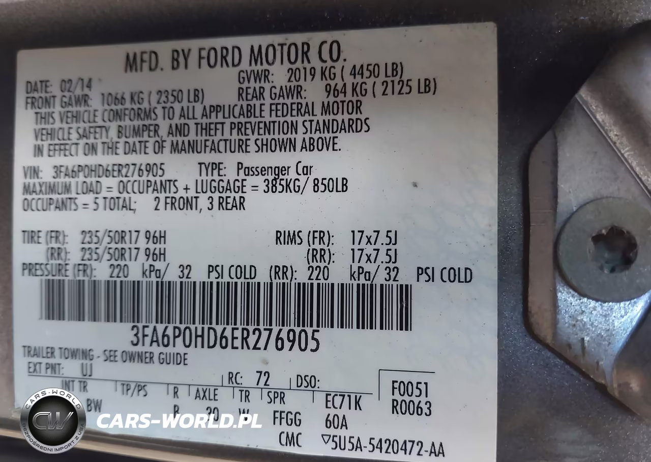 2014 Ford Fusion Se VIN:3FA6P0HD6ER276905 - 9