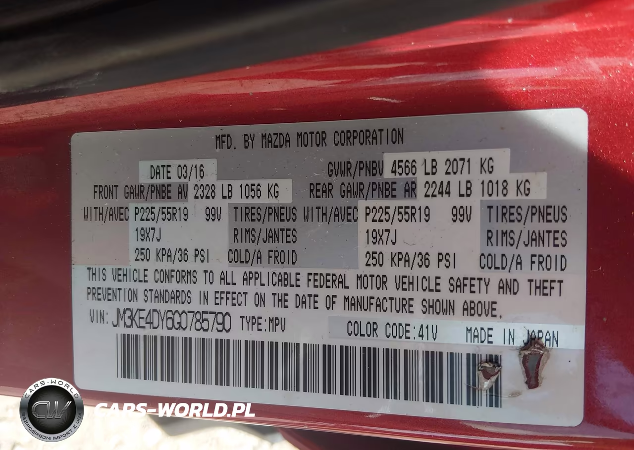 2016 Mazda Cx-5 Grand Touring VIN:JM3KE4DY6G0785790 - 9