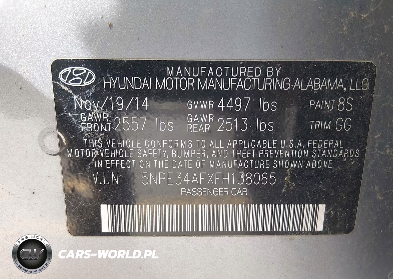 2015 Hyundai Sonata Sport VIN:5NPE34AFXFH138065 - 9