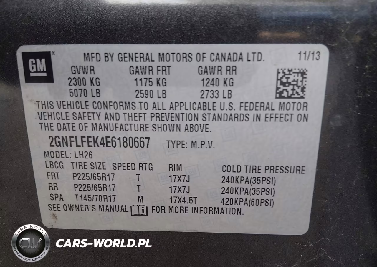 2014 Chevrolet Equinox 1Lt VIN:2GNFLFEK4E6180667 - 9