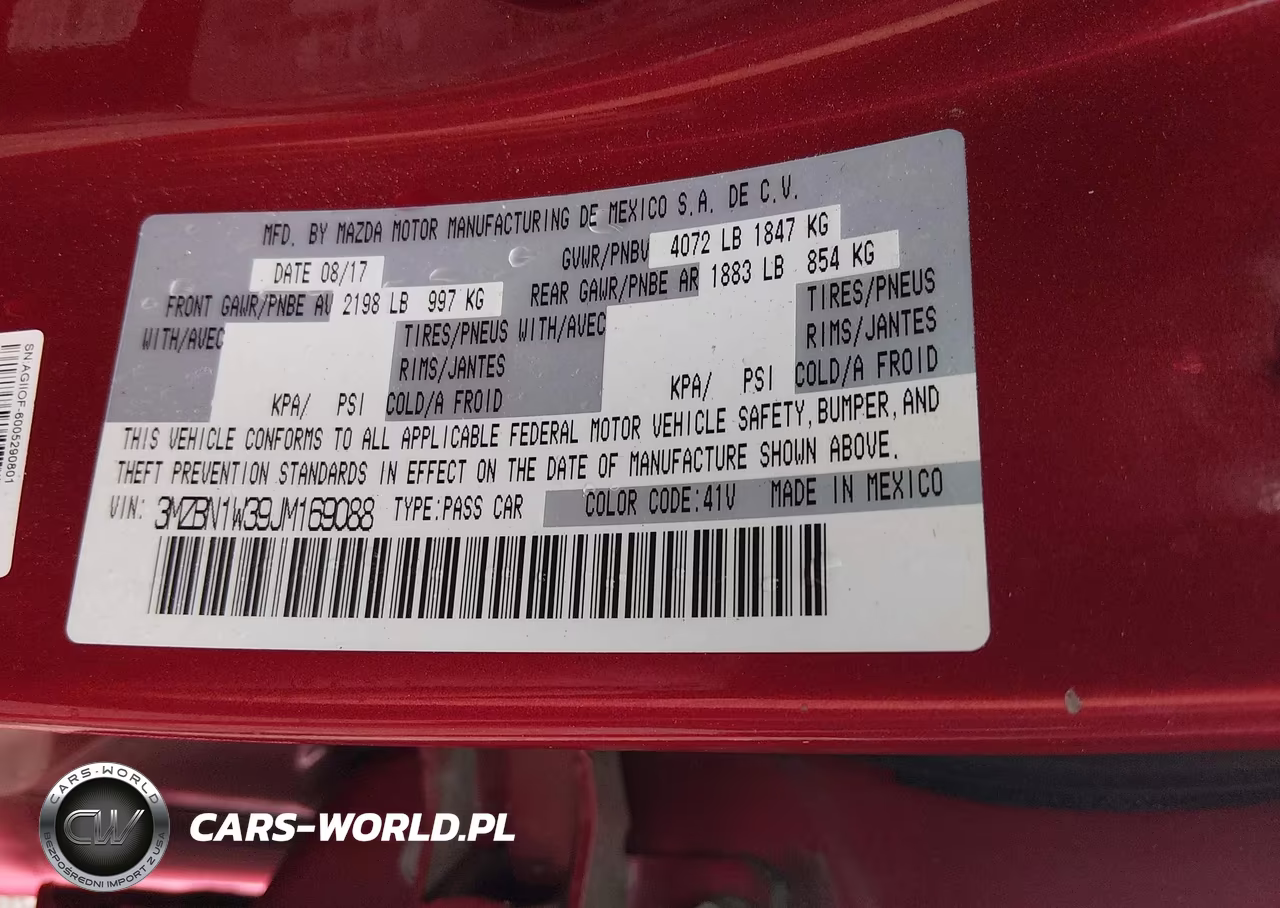 2018 Mazda Mazda3 Grand Touring VIN:3MZBN1W39JM169088 - 9