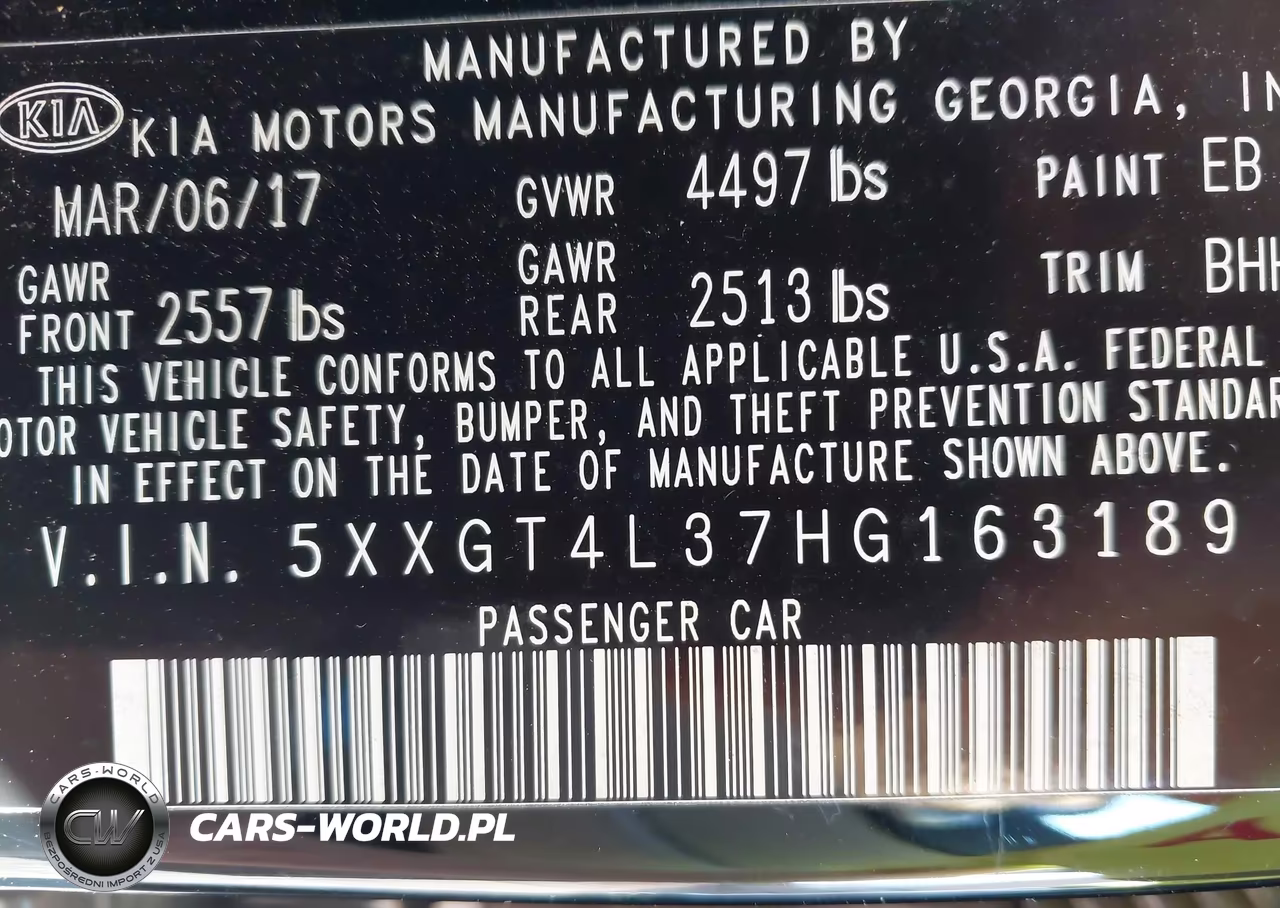 2017 Kia Optima Lx VIN:5XXGT4L37HG163189 - 9