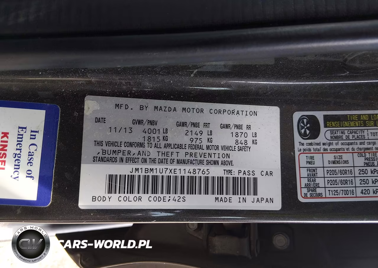 2014 Mazda Mazda3 I Sport VIN:JM1BM1U7XE1148765 - 9