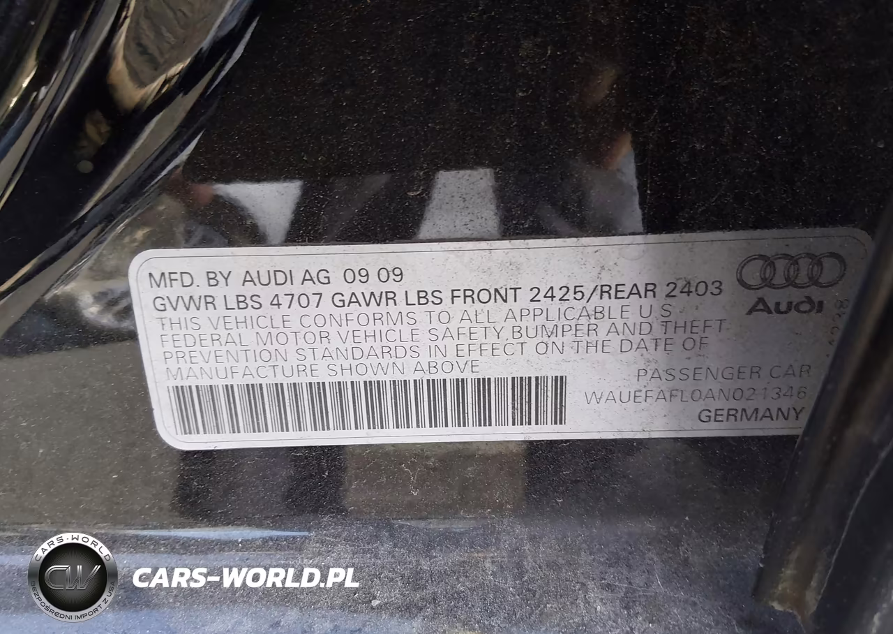2010 Audi A4 2.0T Premium VIN:WAUEFAFL0AN021346 - 9