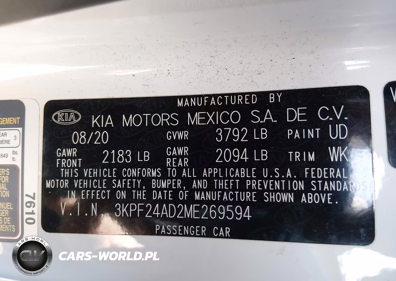 2021 Kia Forte Lxs VIN:3KPF24AD2ME269594 - 9