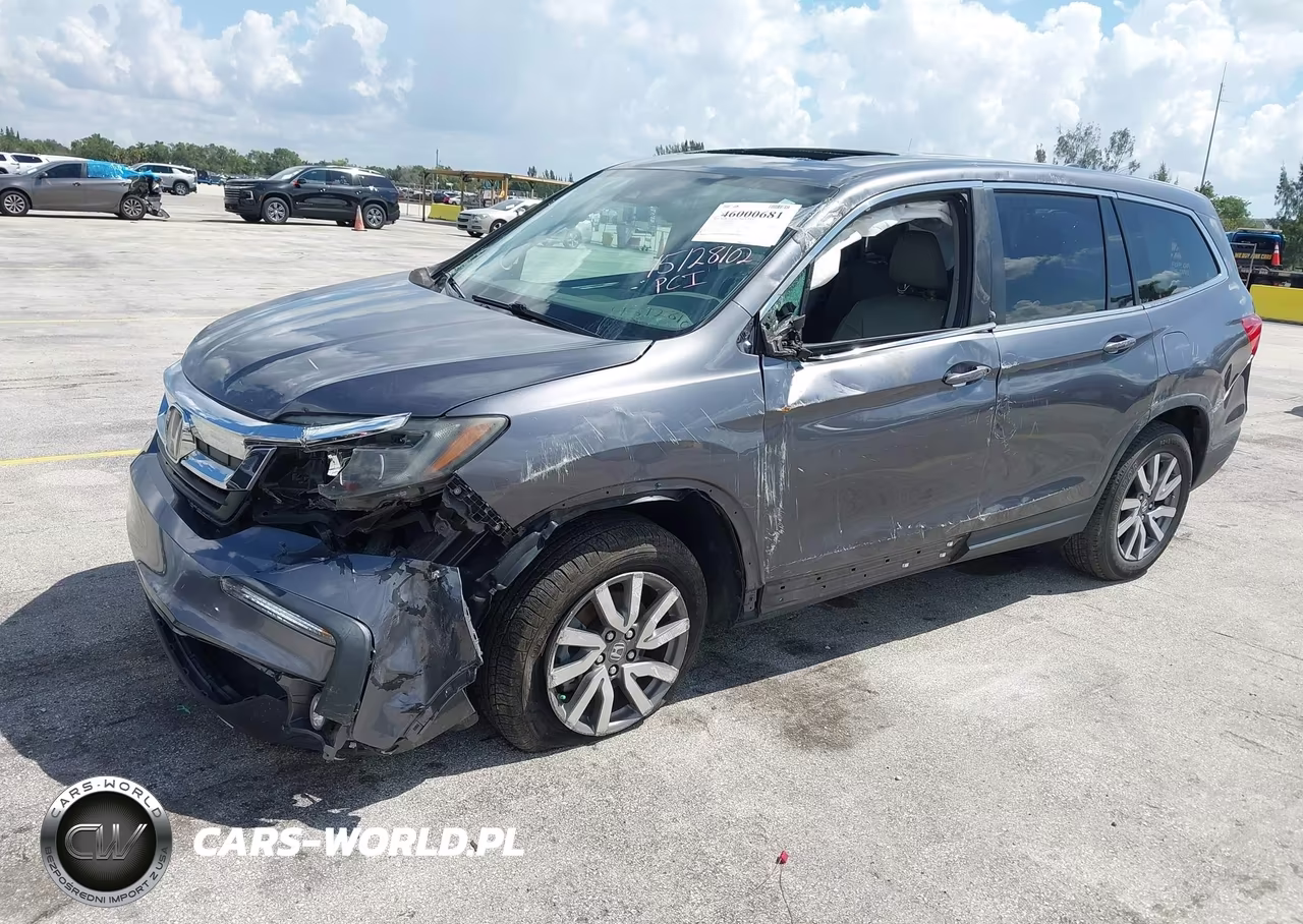 2021 Honda Pilot 2Wd Ex-L VIN:5FNYF5H53MB002525 - 2