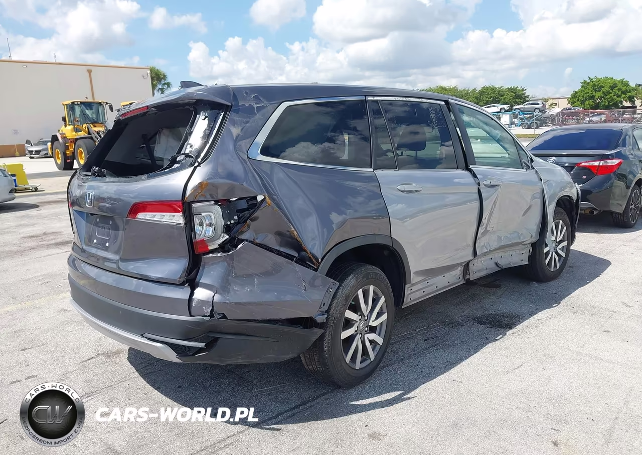 2021 Honda Pilot 2Wd Ex-L VIN:5FNYF5H53MB002525 - 4