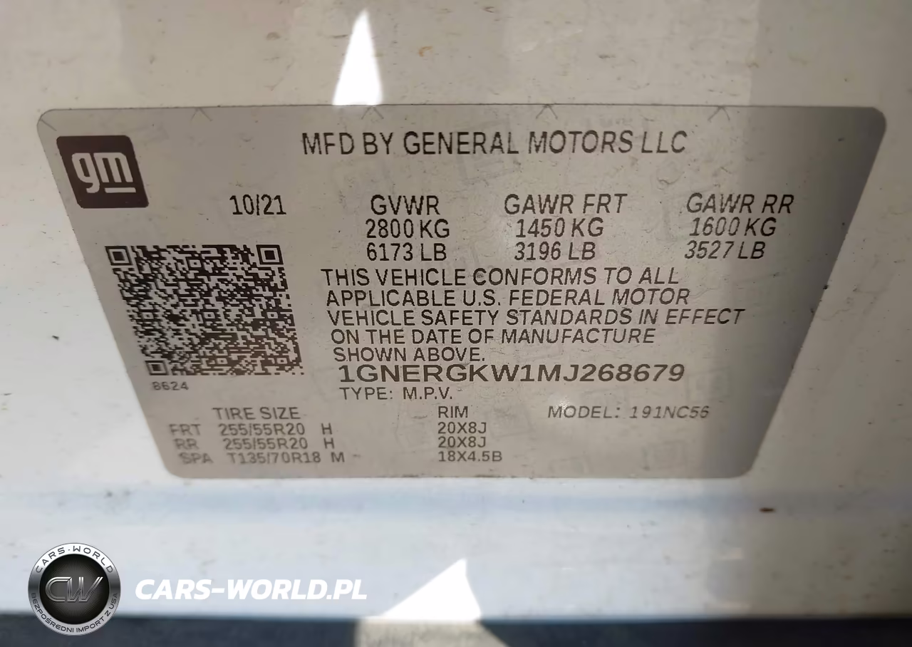 2021 Chevrolet Traverse Fwd Lt Cloth VIN:1GNERGKW1MJ268679 - 9