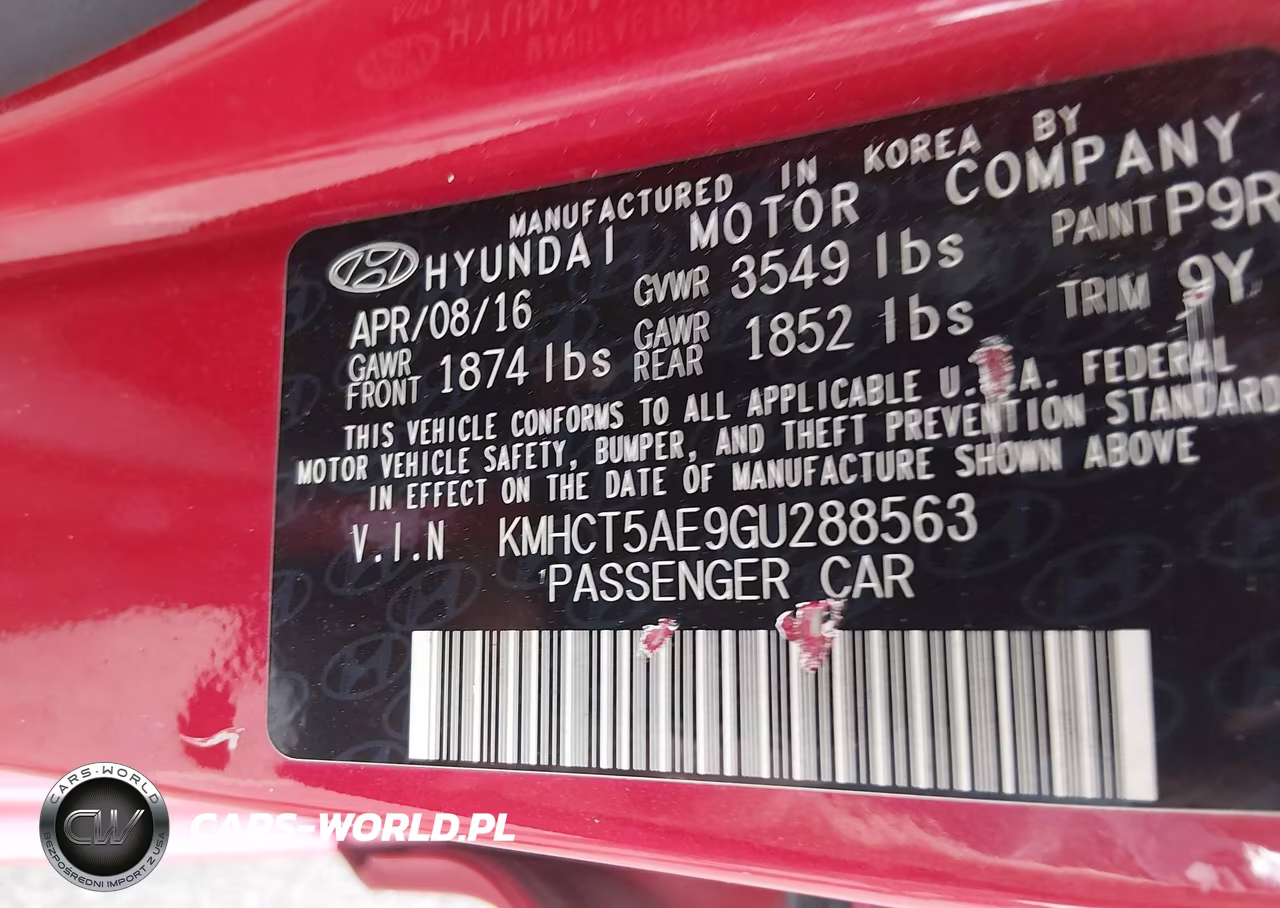 2016 Hyundai Accent Se VIN:KMHCT5AE9GU288563 - 9