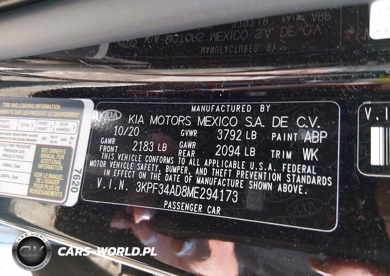 2021 Kia Forte Gt-Line VIN:3KPF34AD8ME294173 - 9