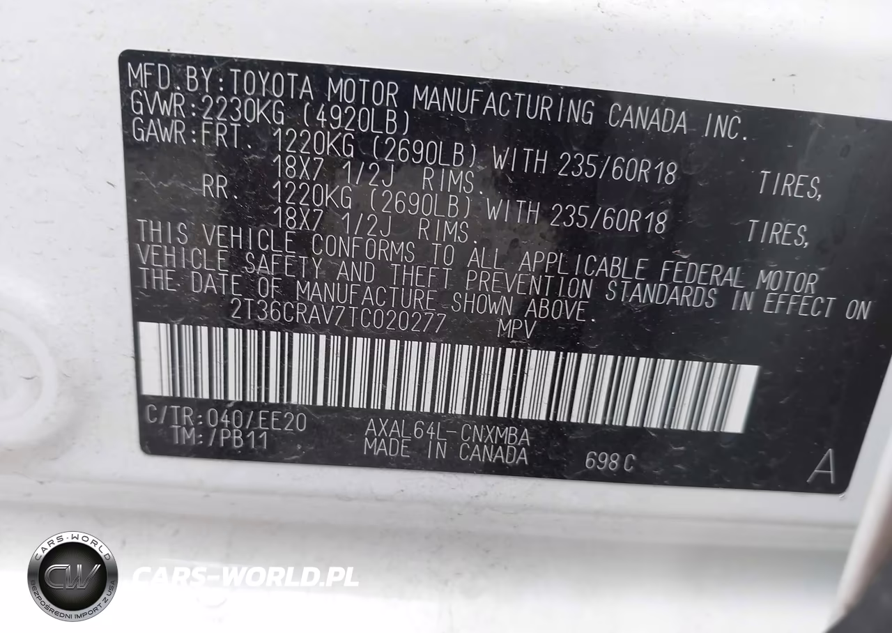 2026 Toyota Rav4 Xle Premium VIN:2T36CRAV7TC020277 - 9