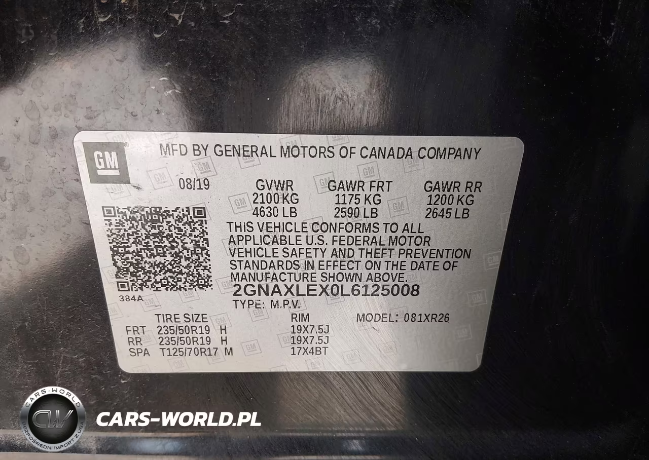 2020 Chevrolet Equinox Fwd Lt 2.0L Turbo VIN:2GNAXLEX0L6125008 - 9