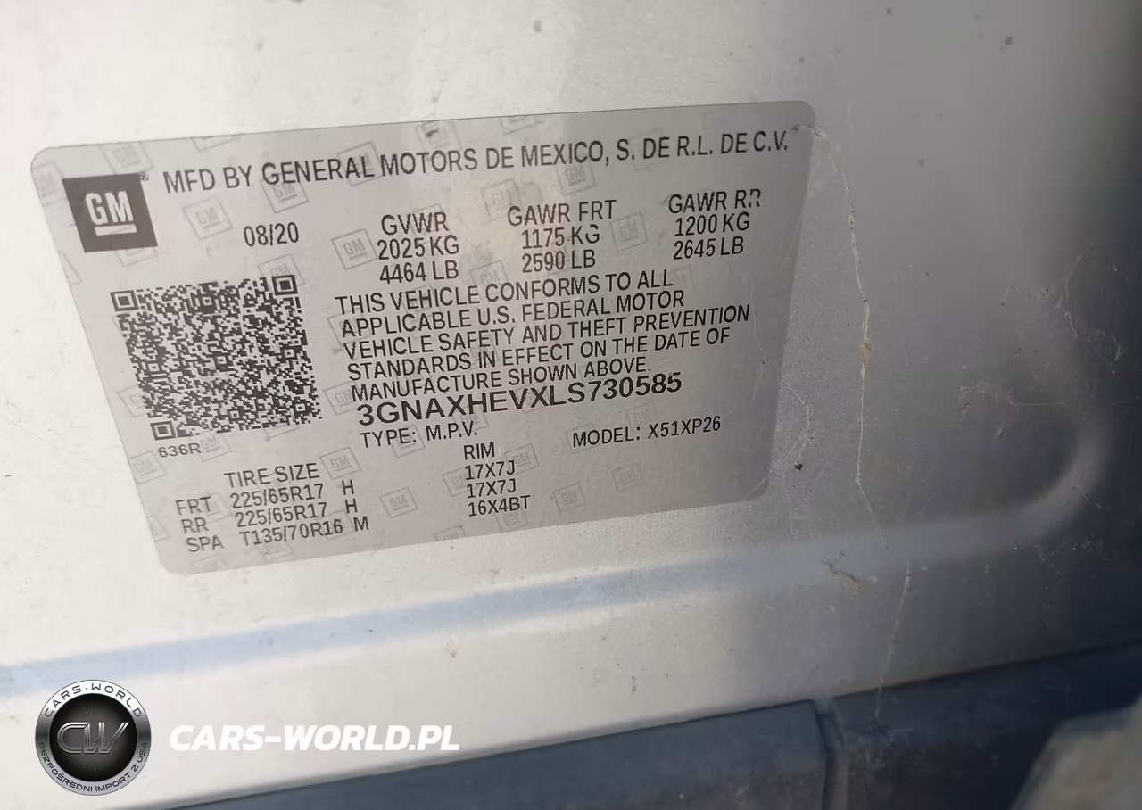 2020 Chevrolet Equinox Fwd Ls VIN:3GNAXHEVXLS730585 - 9