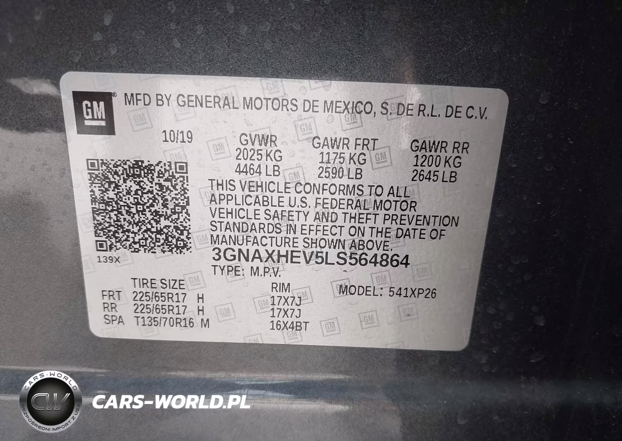 2020 Chevrolet Equinox Fwd Ls VIN:3GNAXHEV5LS564864 - 9