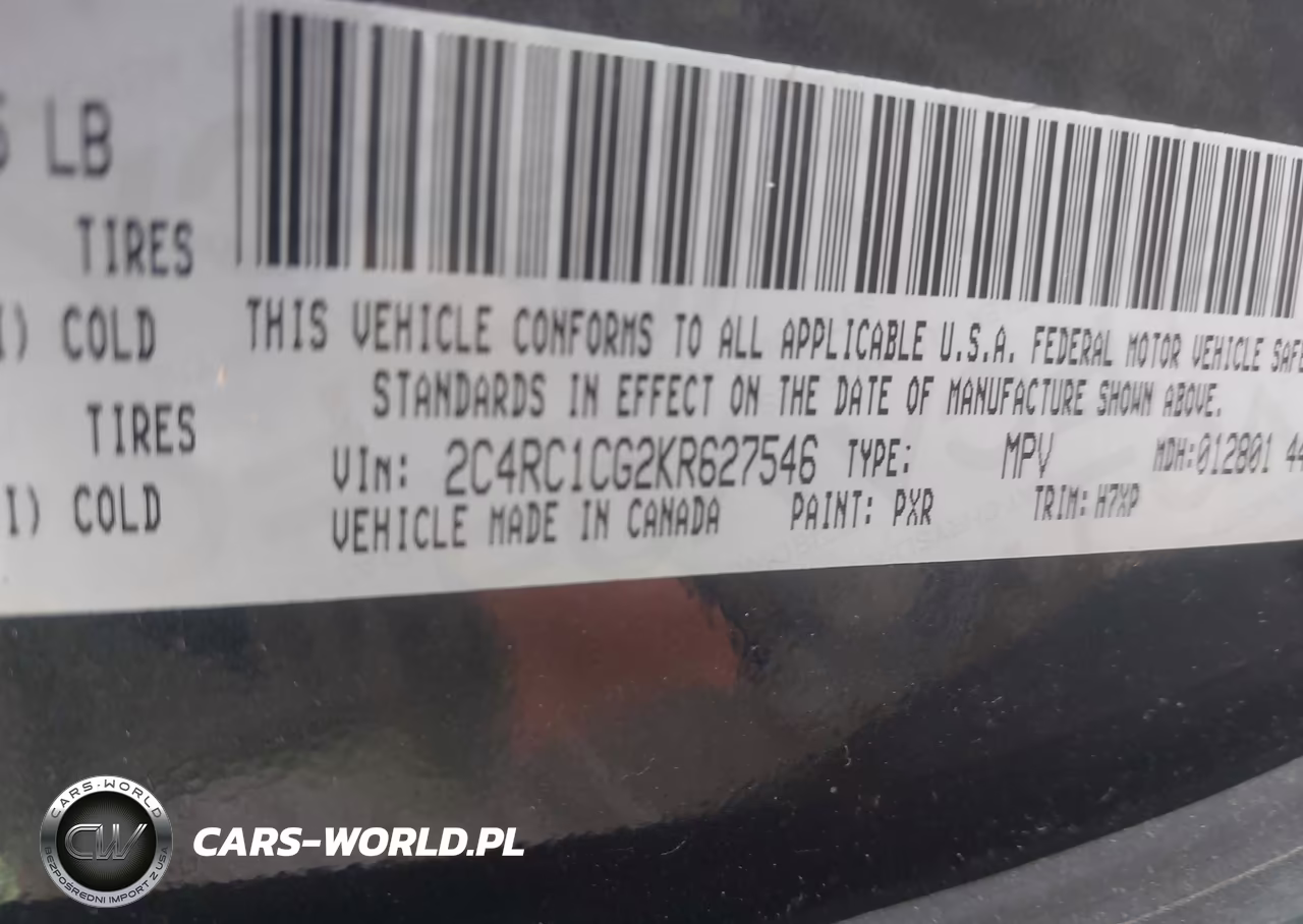 2019 Chrysler Pacifica Lx VIN:2C4RC1CG2KR627546 - 9