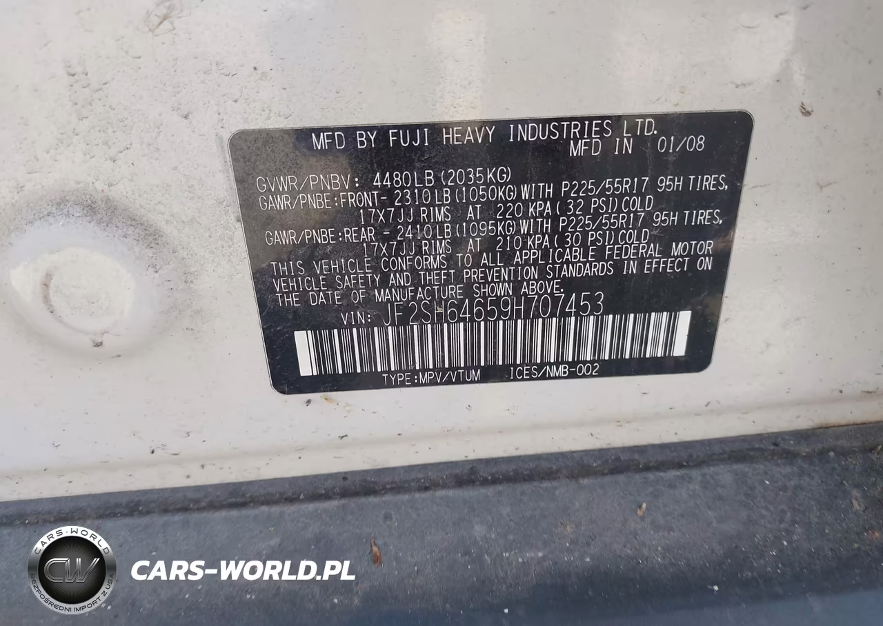 2009 Subaru Forester 2.5X L.l. Bean Edition VIN:JF2SH64659H707453 - 9
