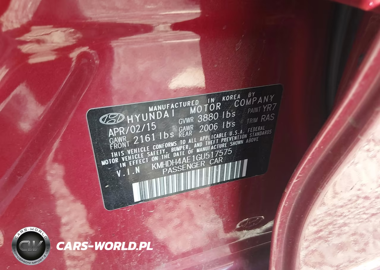 2016 Hyundai Elantra Se VIN:KMHDH4AE1GU517575 - 9