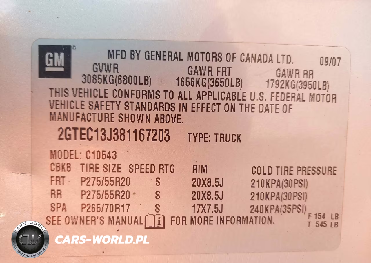 2009 GMC Sierra 1500 Work Truck VIN:3GTEC13C39G221383 - 9