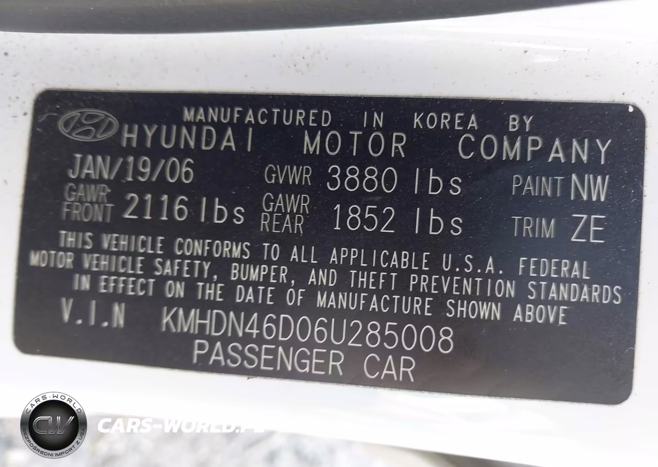 2006 Hyundai Elantra Gls-Limited VIN:KMHDN46D06U285008 - 9