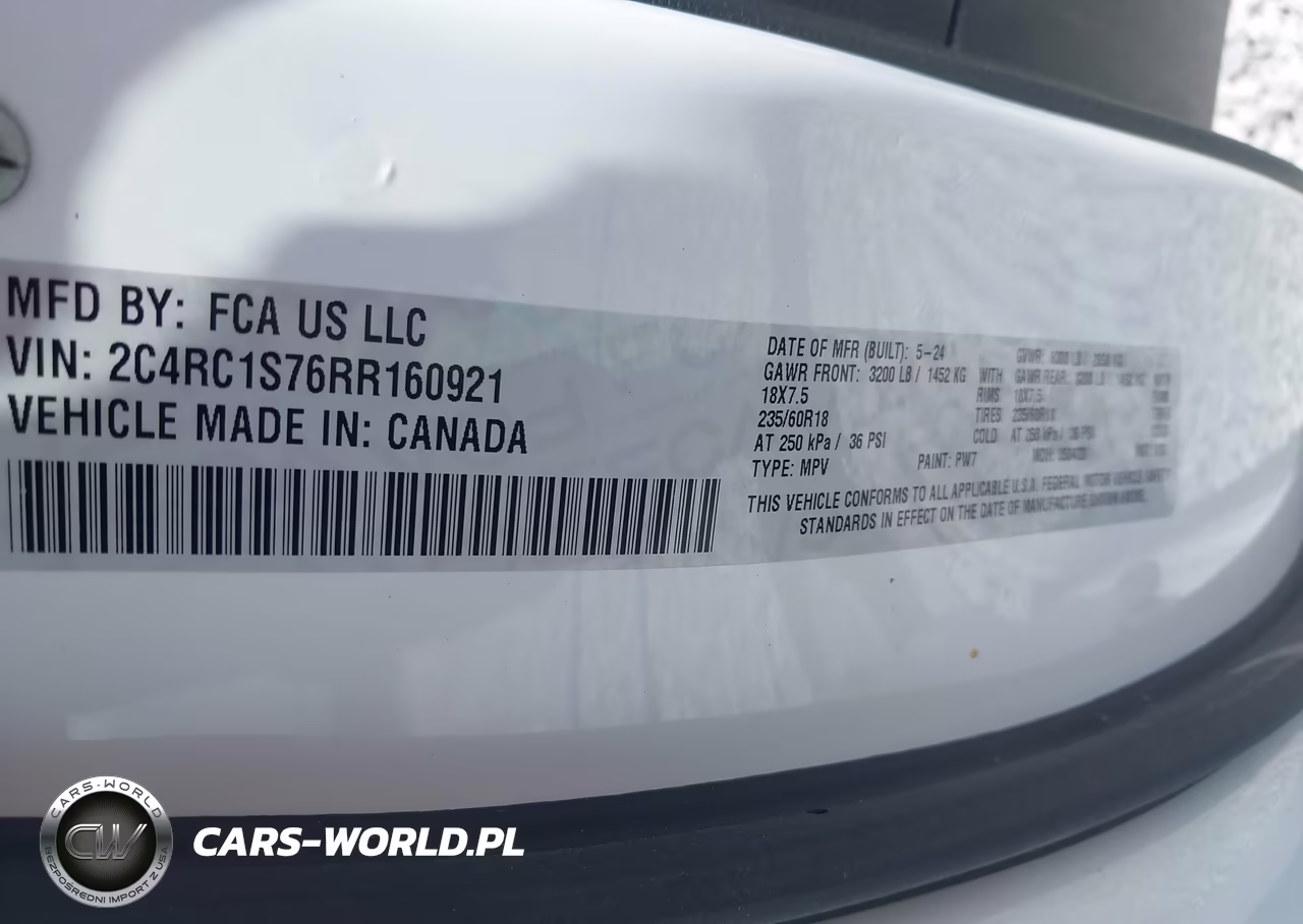 2024 Chrysler Pacifica Hybrid S Appearance Pkg VIN:2C4RC1S76RR160921 - 9