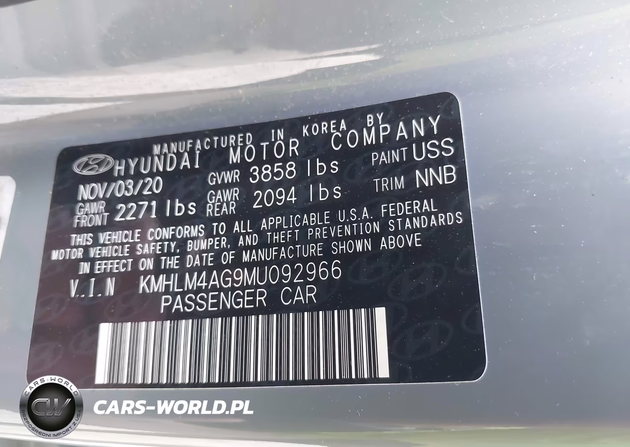 2021 Hyundai Elantra Sel VIN:KMHLM4AG9MU092966 - 9