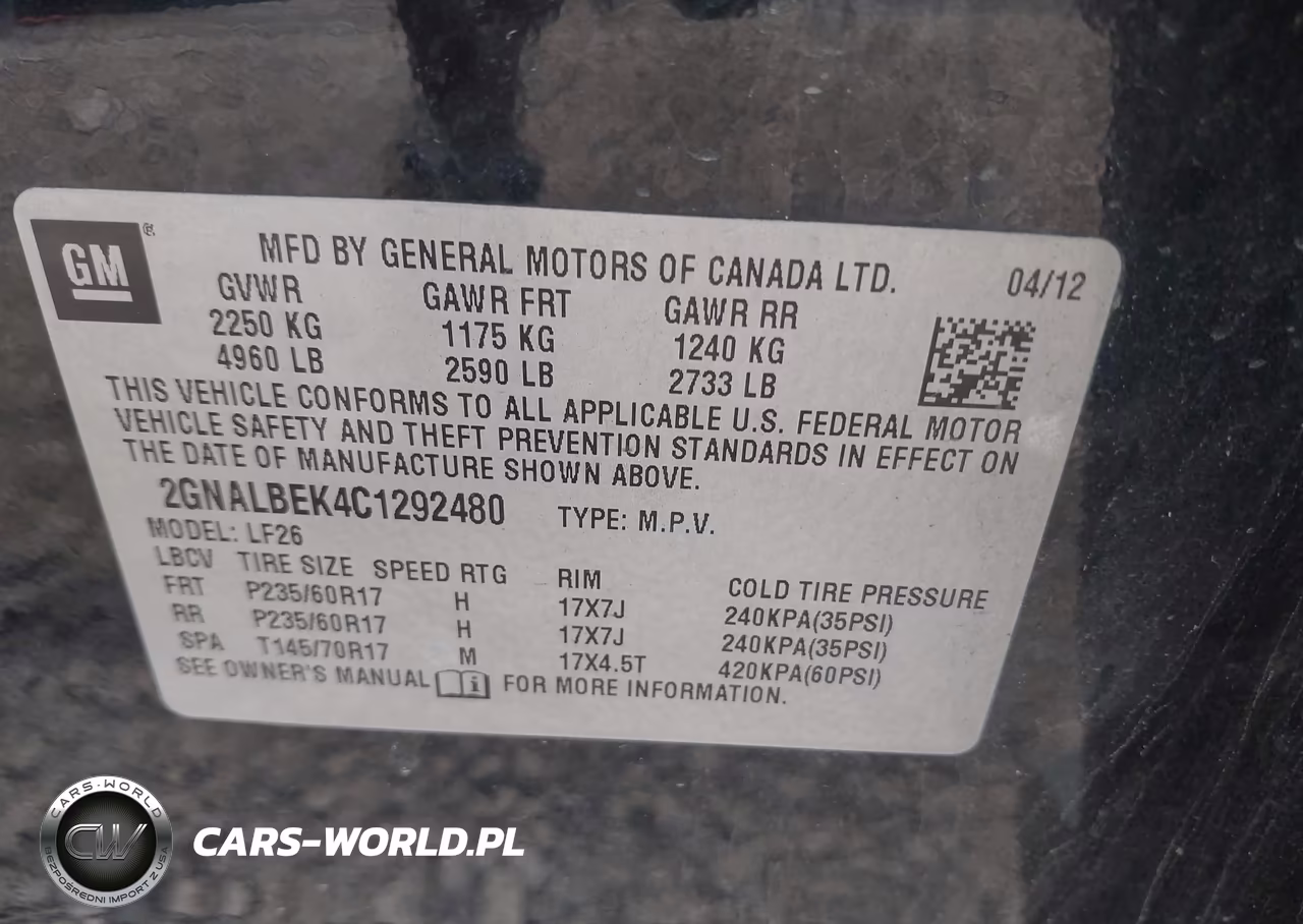 2012 Chevrolet Equinox Ls VIN:2GNALBEK4C1292480 - 9