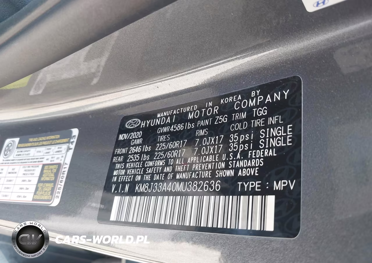 2021 Hyundai Tucson Value VIN:KM8J33A40MU382636 - 9