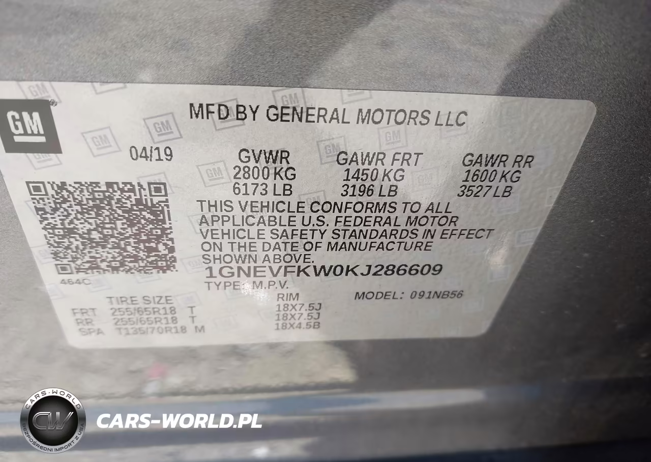 2019 Chevrolet Traverse Ls VIN:1GNEVFKW0KJ286609 - 9