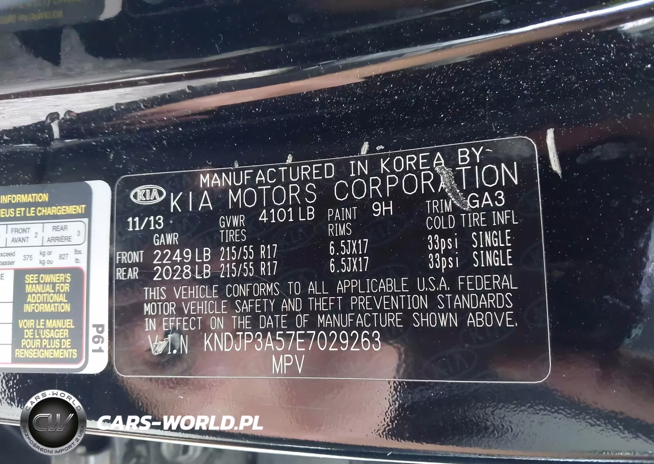 2014 Kia Soul + VIN:KNDJP3A57E7029263 - 9