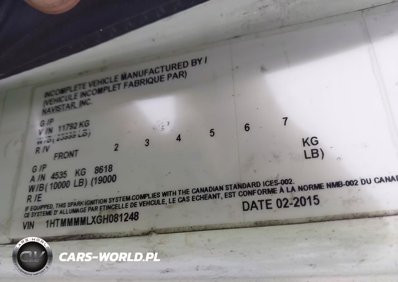 2016 International 4000 4300 VIN:1HTMMMMLXGH081248 - 8