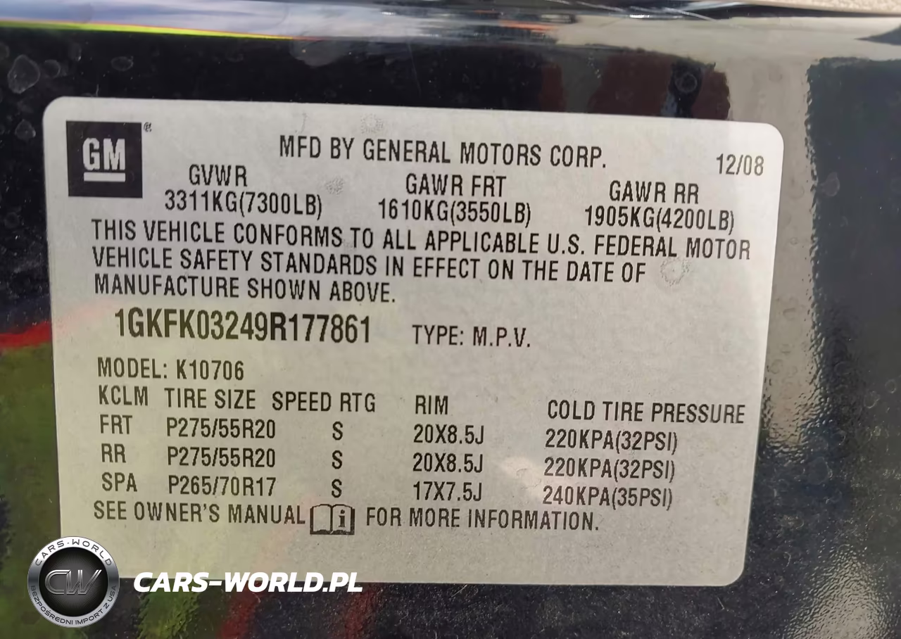 2009 GMC Yukon Denali VIN:1GKFK03249R177861 - 9