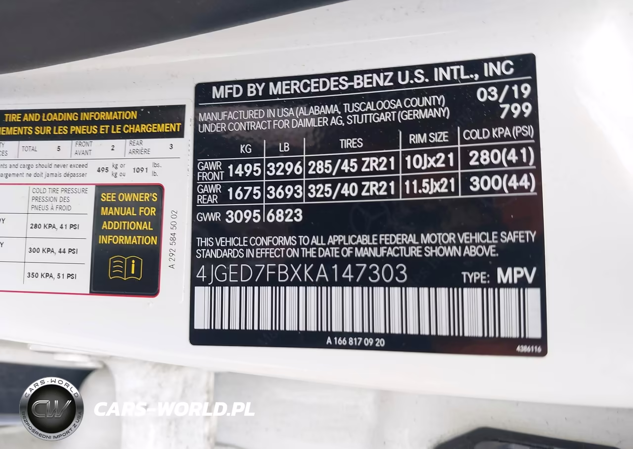 2019 Mercedes-Benz Amg Gle 63 Coupe S 4Matic VIN:4JGED7FBXKA147303 - 9