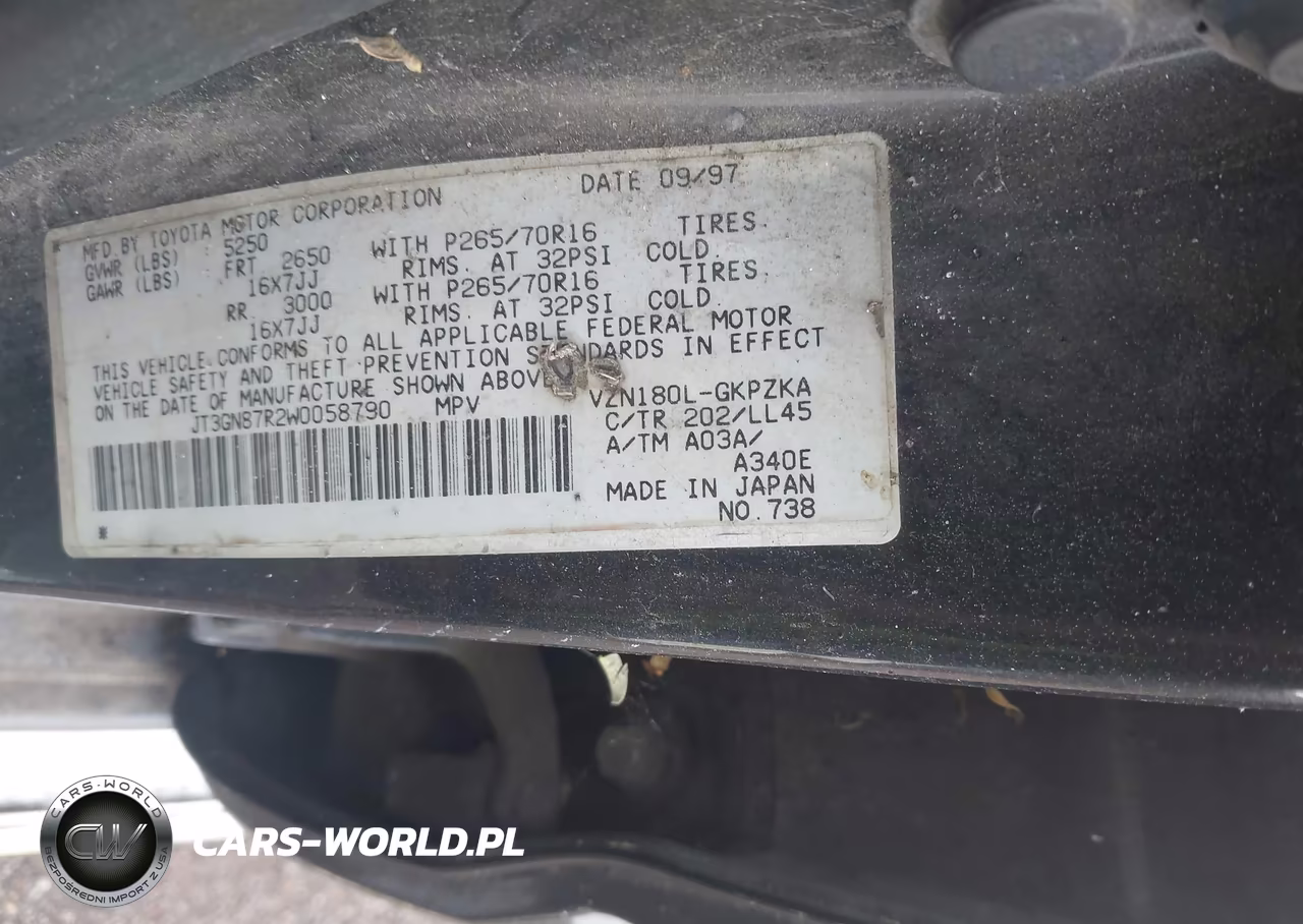 1998 Toyota 4Runner Sr5 V6 Limited VIN:JT3GN87R2W0058790 - 9