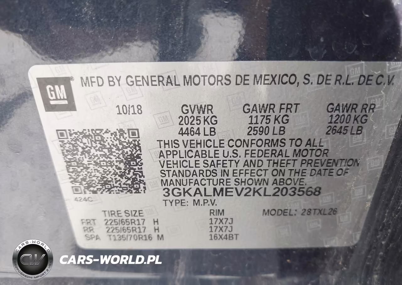 2019 GMC Terrain Sle VIN:3GKALMEV2KL203568 - 9