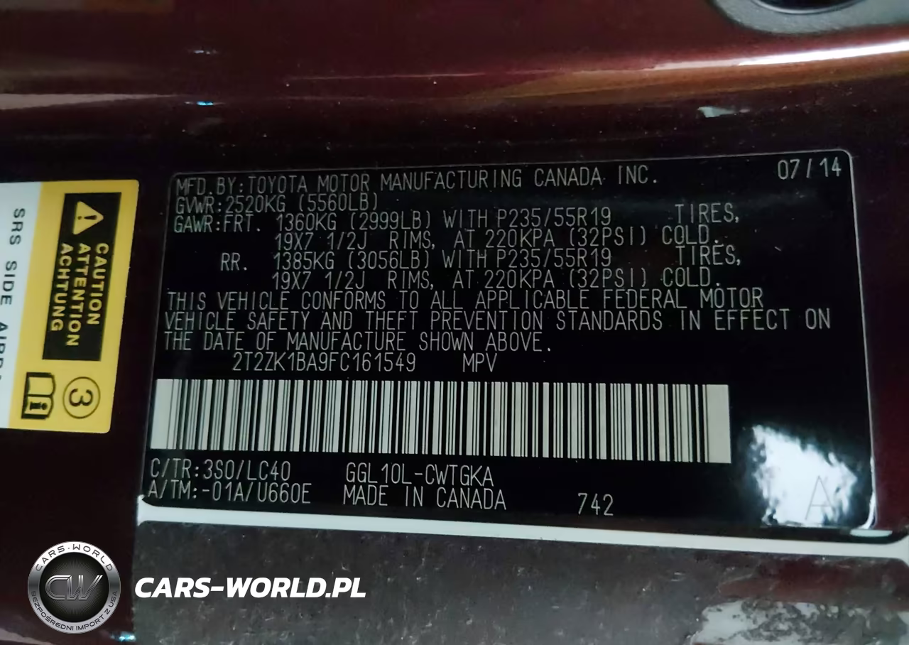 2015 Lexus Rx 350 VIN:2T2ZK1BA9FC161549 - 9
