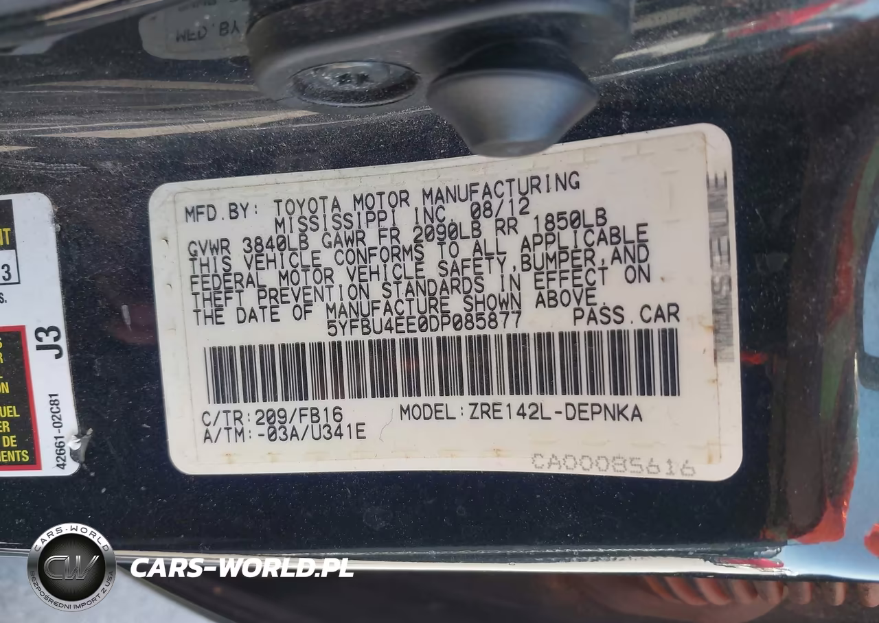 2013 Toyota Corolla Le VIN:5YFBU4EE0DP085877 - 9